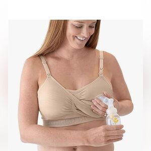 Kindred Bravely Simply Sublime Nude/Beige Nursing and Pumping Bra Size Small